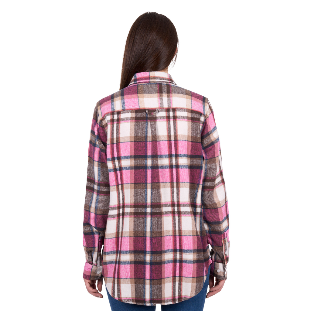 Hard Slog Womens Ori L/S Thermal Shirt (H6W2150194) Pink/Tan