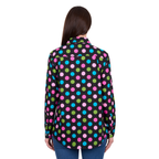 Hard Slog Womens Rena Half Button L/S Shirt (H6W2101178) Multi