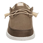 Hey Dude Mens Wally Stretch Canvas Slip On Shoes (40700-2LN) Teak Brown