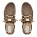 Hey Dude Mens Wally Stretch Canvas Slip On Shoes (40700-2LN) Teak Brown
