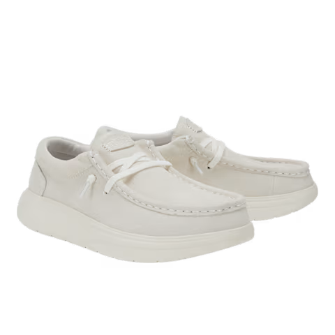 Hey Dude Womens Wendy Comfort Suede Slip On Shoes (42641) Ivory