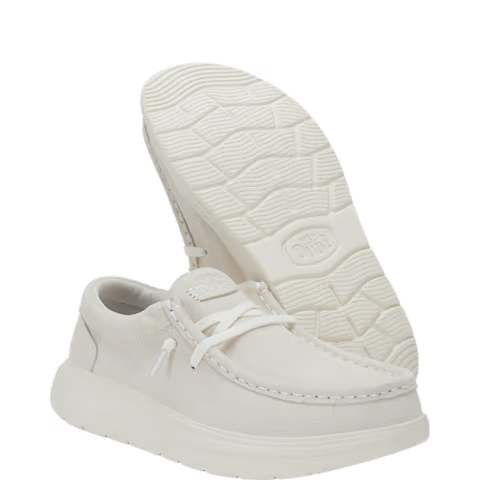 Hey Dude Womens Wendy Comfort Suede Slip On Shoes (42641) Ivory