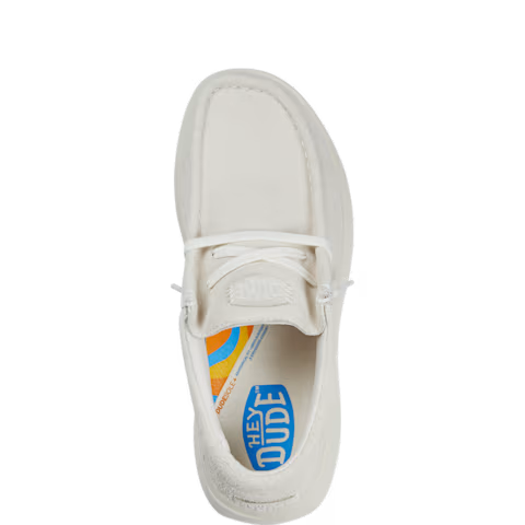 Hey Dude Womens Wendy Comfort Suede Slip On Shoes (42641) Ivory