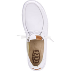 Hey Dude Womens Wendy Stretch Canvas Slip On Shoes (40902-100) White