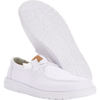 Hey Dude Womens Wendy Stretch Canvas Slip On Shoes (40902-100) White