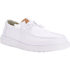 Hey Dude Womens Wendy Stretch Canvas Slip On Shoes (40902-100) White