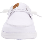 Hey Dude Womens Wendy Stretch Canvas Slip On Shoes (40902-100) White