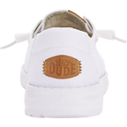Hey Dude Womens Wendy Stretch Canvas Slip On Shoes (40902-100) White