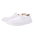 Hey Dude Womens Wendy Stretch Canvas Slip On Shoes (40902-100) White