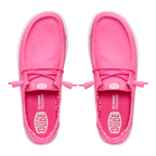 Hey Dude Womens Wendy Stretch Canvas Slip On Shoes (40902-7BG) Fandango Pink