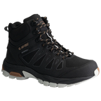 Hi-Tec Womens Raven Mid WP Hiking Boots (HOWRN3) Black/Cork