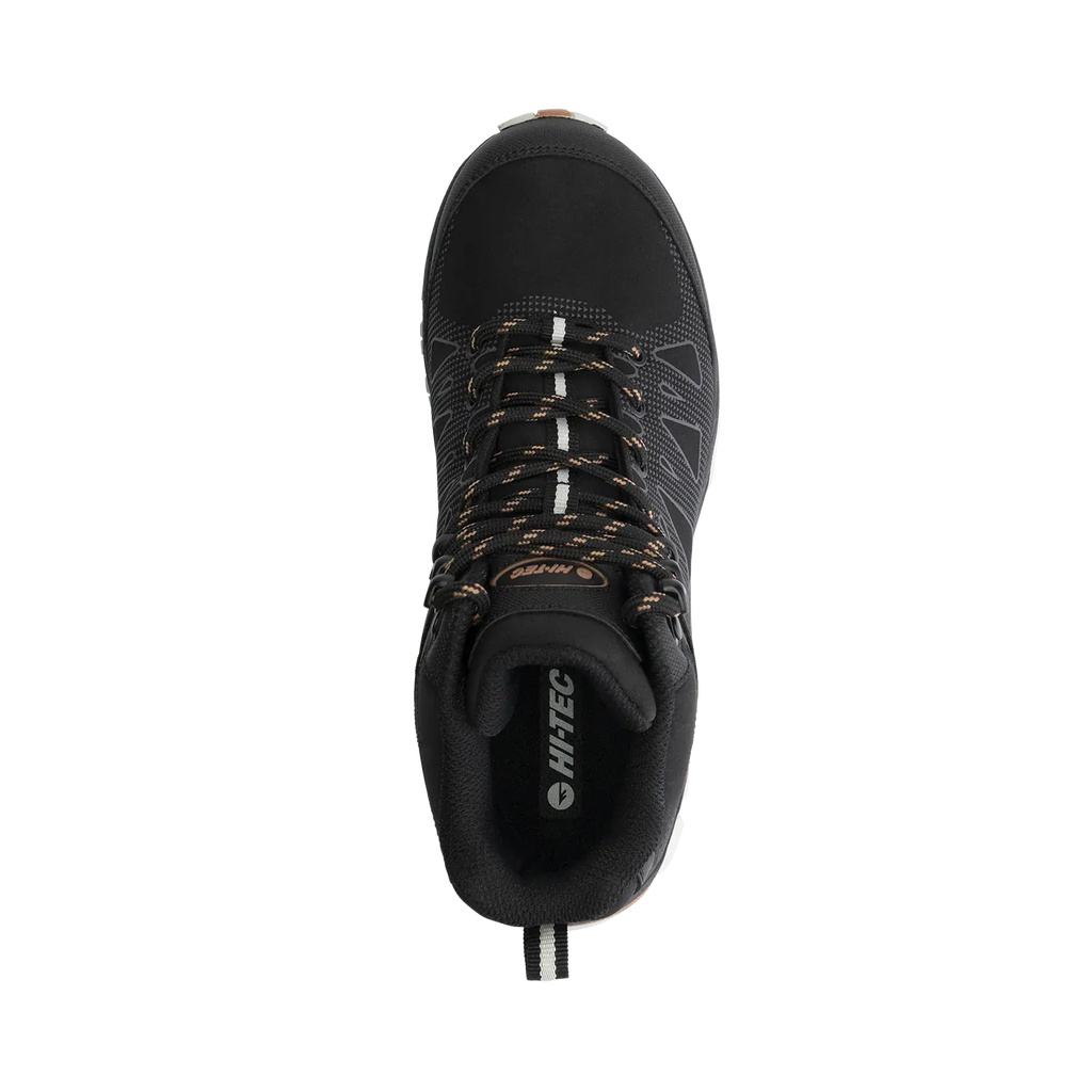 Hi-Tec Womens Raven Mid WP Hiking Boots (HOWRN3) Black/Cork