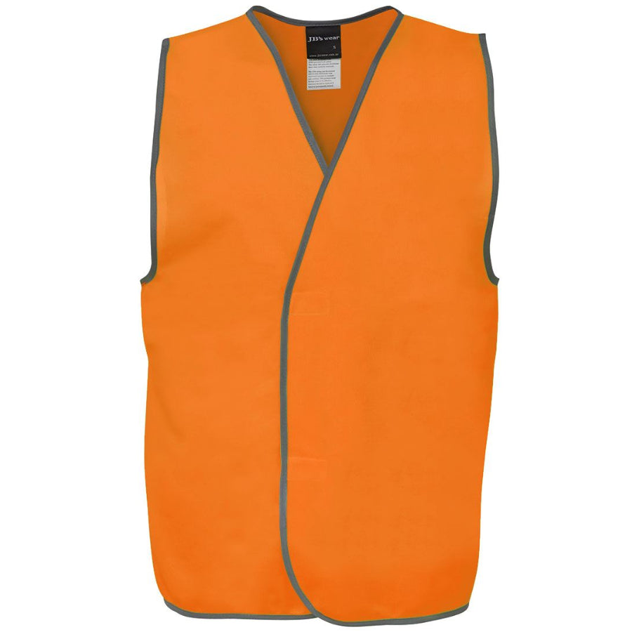 JB'S  Hi Vis Safety Vest (6HVSV) Orange