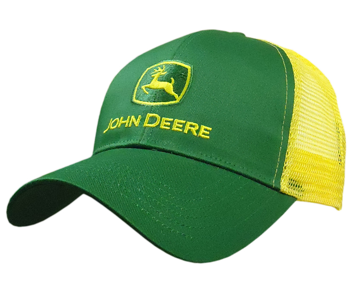 John Deere Unisex JD Logo Mesh Back Cap (13080277YW00) Yellow/Green OSFM