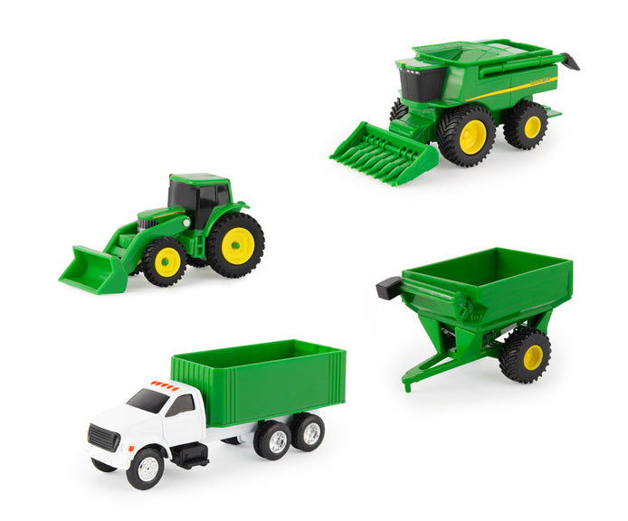 John Deere Childrens 4 Piece Vehicle Carded Set (37685PDQ3) A
