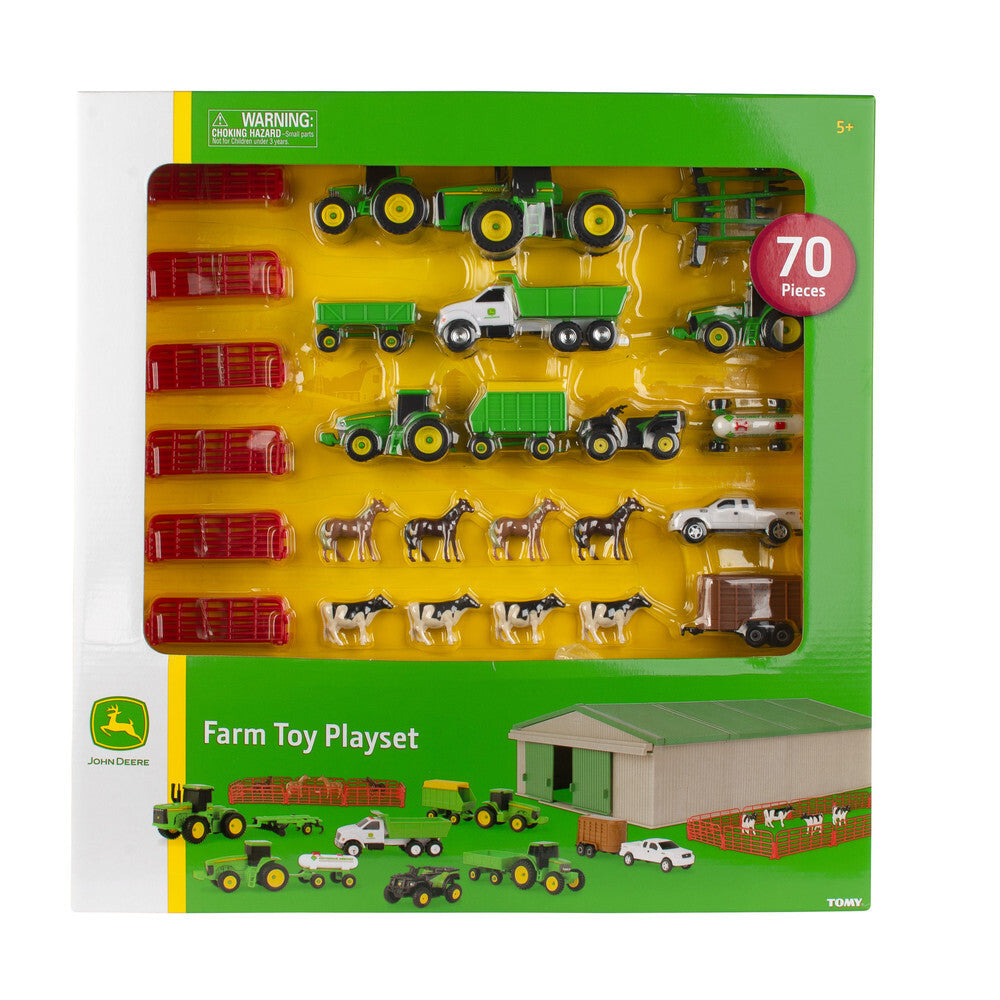John Deere Childrens 70 Piece Mini Vehicle Value Set (46276)