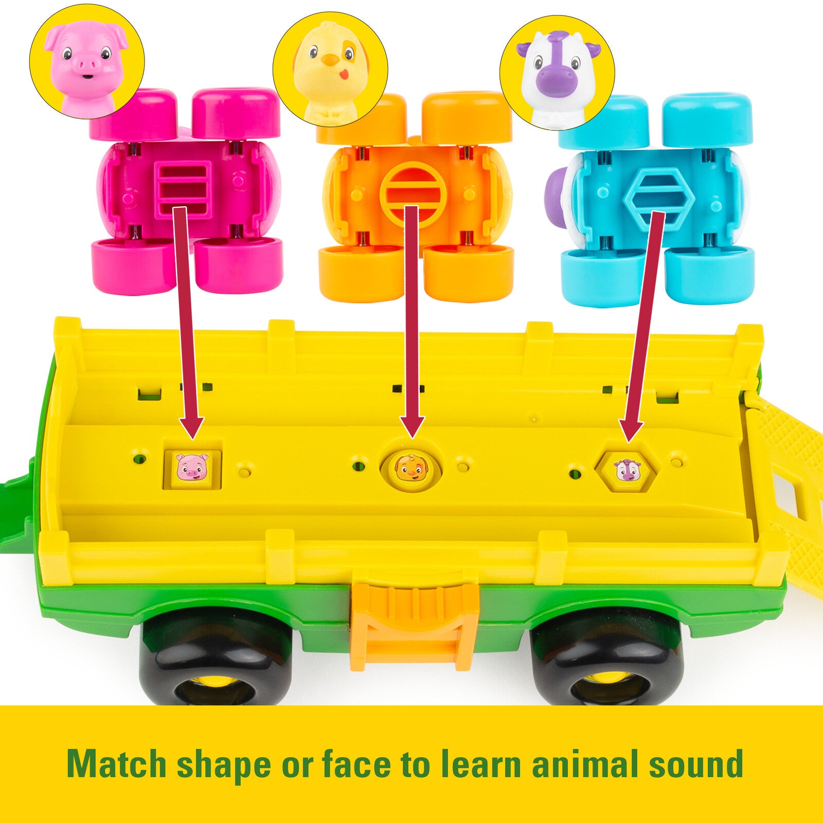 John Deere Childrens JD Animal Sounds Wagon Ride (47276)