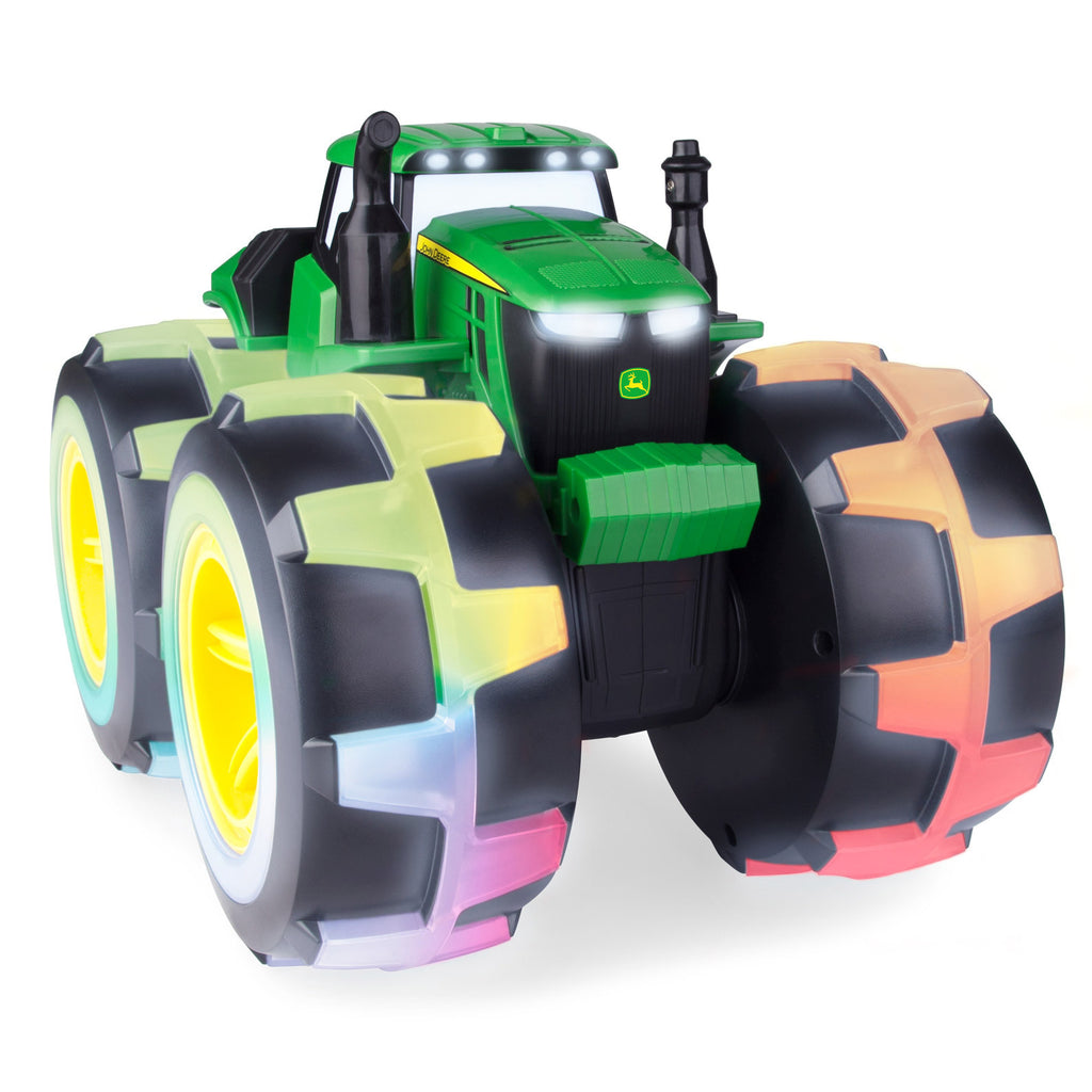 John Deere Childrens Monster Treads Lightning Wheels 4WD Tractor w/Lights & Sounds (46644)