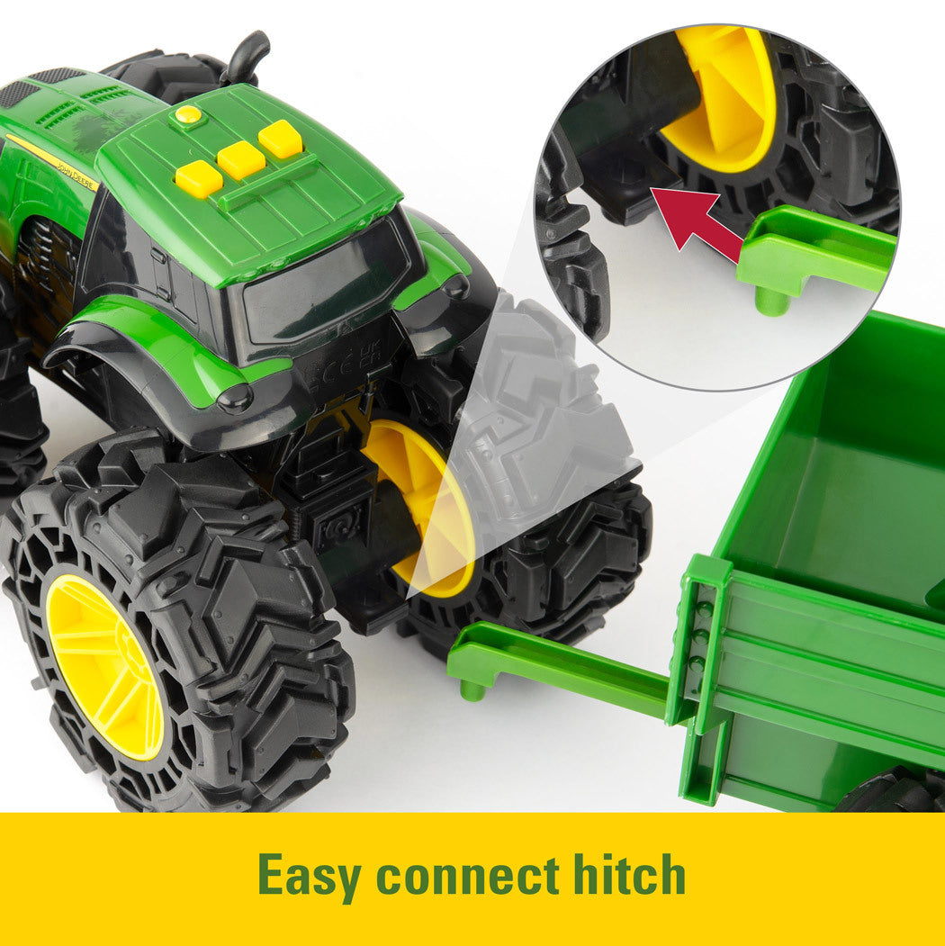 John Deere Childrens Monster Treads Tractor and Wagon (47353)