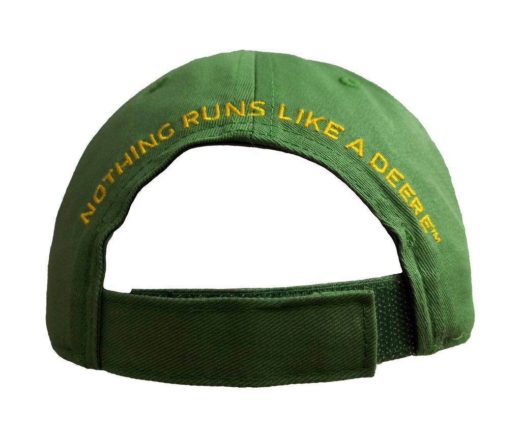 John Deere JD Logo "Nothing Runs Like a Deer" Cap (13080000YW00) Green/Yellow OSFM