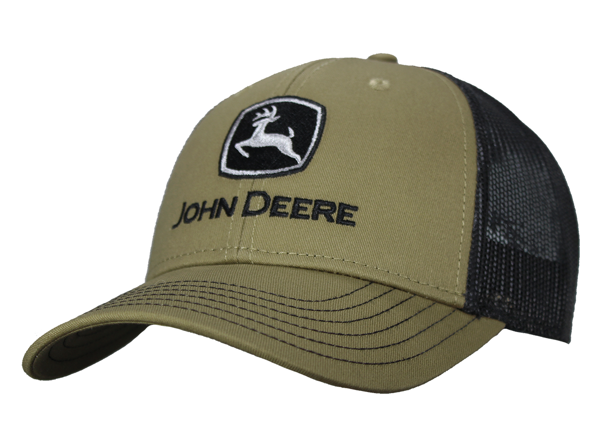 John Deere JD Twill/Trucker Mesh Cap (13080868OV00) Olive OSFM