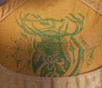 John Deere JD Stone Washed Cap (13080608IV00) Green/Ivory OSFM