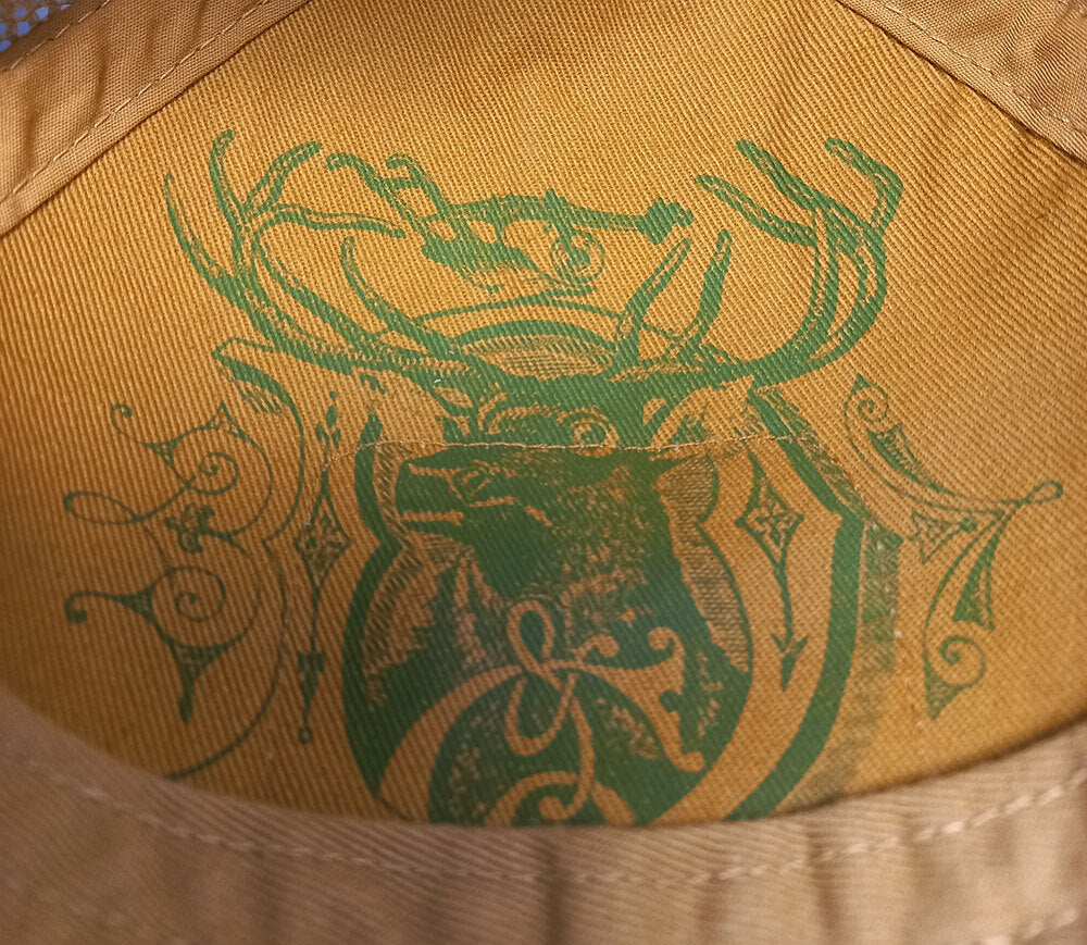 John Deere JD Stone Washed Cap (13080608IV00) Green/Ivory OSFM
