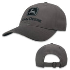 John Deere JD Cotton Twill Embroidered Cap (J13G-03DY-JDR-7H6) Charcoal OSFM