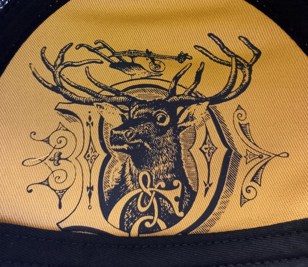 John Deere JD Twill/Mesh with 3D Logo Cap (13080727NV00) Wheat/Navy OSFM