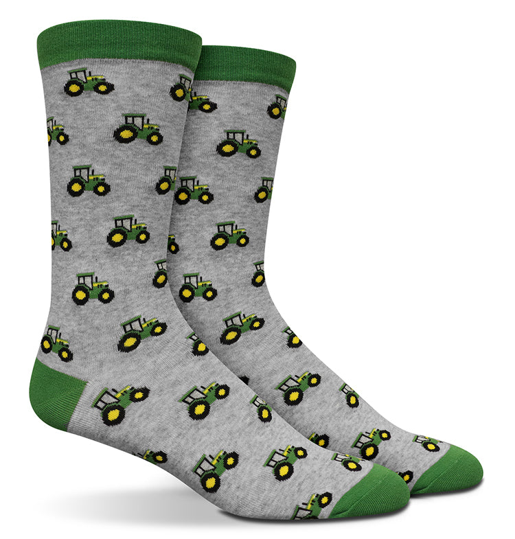 John Deere Mens JD Tractor Row 2 Pack Fashion Socks (JD178G10CAU) Tractors O/S