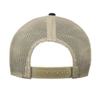 John Deere Unisex LP79645-JD Vintage Logo Trucker Mesh Racing Stripe Cap-Navy/Tan (J13A-02WY-JDR-W54) Navy/Tan OSFM