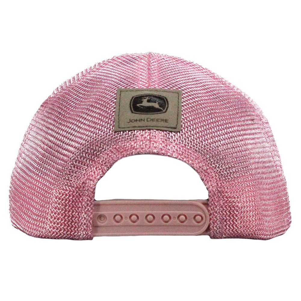 John Deere Toddlers LP78673-JD Toddler-Vintage Logo Glitter Mesh Trucker Cap-Pink (01Z8-02XB-JDR-7J9) Pink OSFM