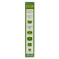 John Deere Quality Farm Equipment Since 1837 Vertical Logo Embossed Metal Sign 12.7cm W x 76.2cm H (90158866-S)