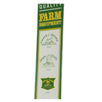 John Deere Quality Farm Equipment Since 1837 Vertical Logo Embossed Metal Sign 12.7cm W x 76.2cm H (90158866-S)