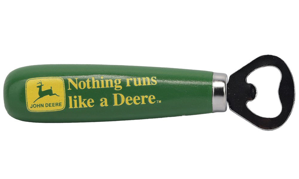 John Deere Nothing Runs Like a Deere Wooden Handle Bottle Opener (90176891-S)
