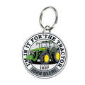 John Deere Custom Shape Graphic Keyring (F0890621)