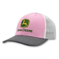 John Deere JD Trucker Cap (J21B-0FUK-JDR-0KU) Pnk/Grey/White OSFM