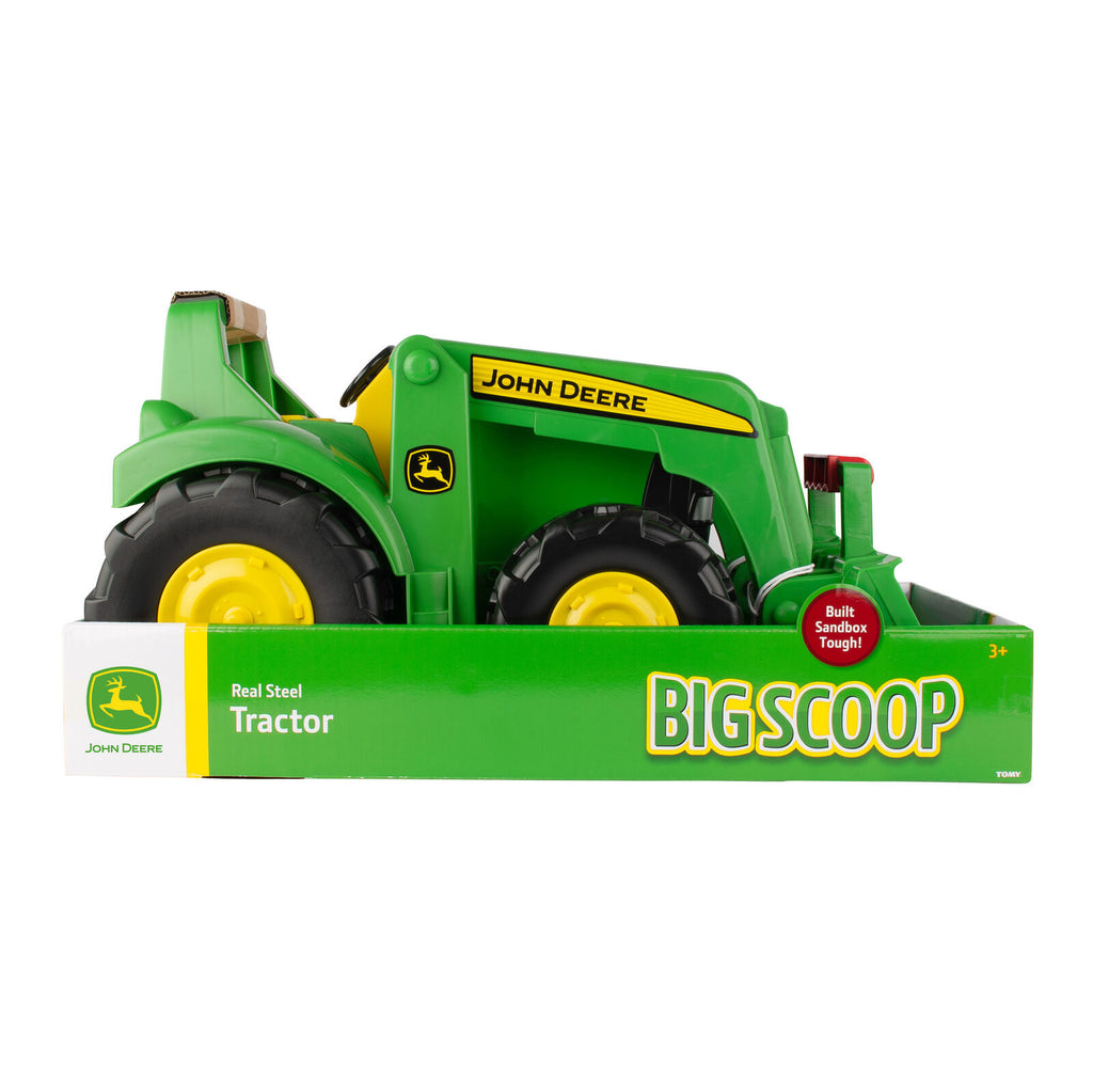 John Deere Childrens 53cm JD Big Scoop Tractor with Loader (Steel Parts) (35850)