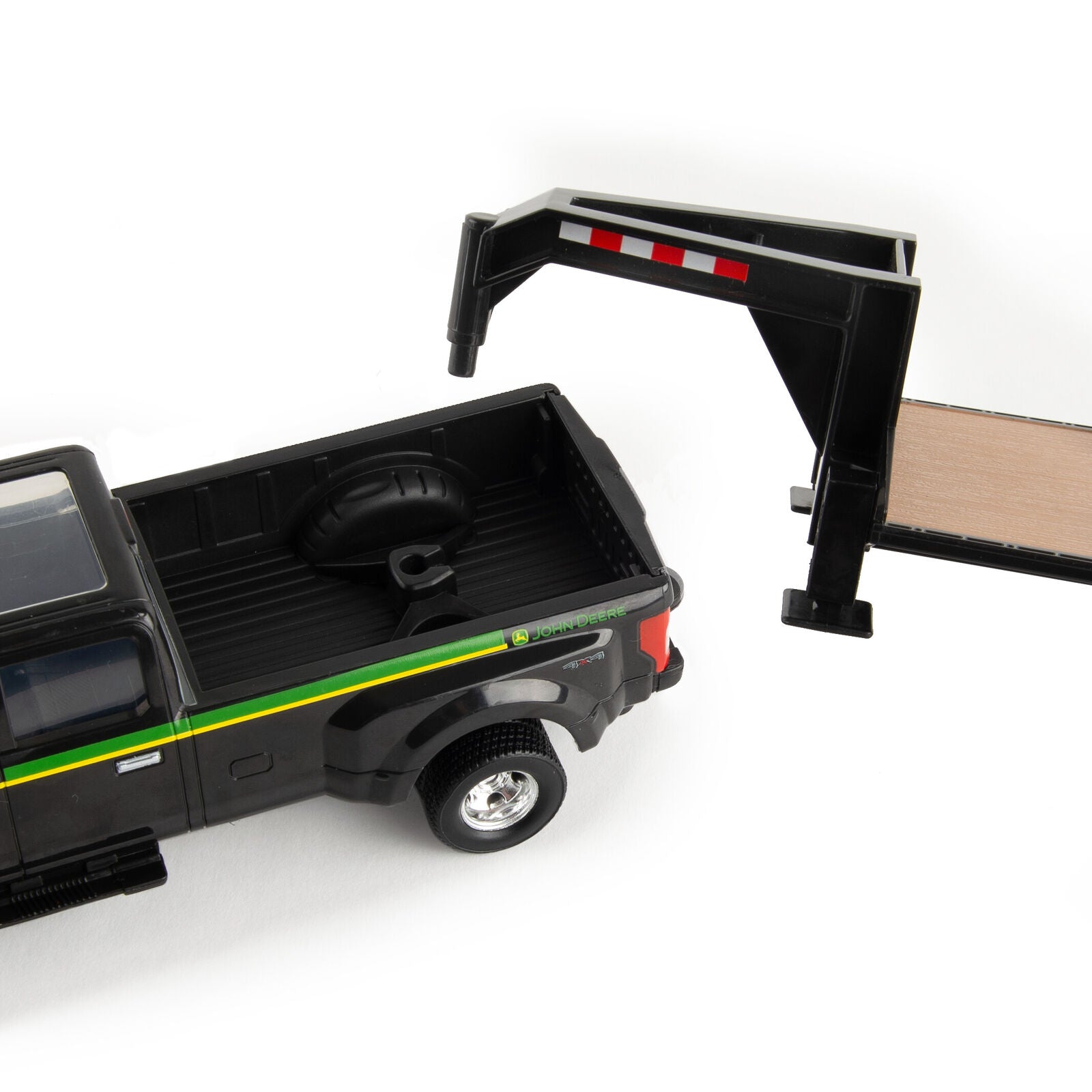 John Deere Childrens 1:32 Ford Pickup With Tractor on Trailer and Horses & Yards (47434)