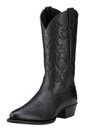 Ariat Mens Heritage R-Toe Western Boots (10002218) Black Deertan 7EE