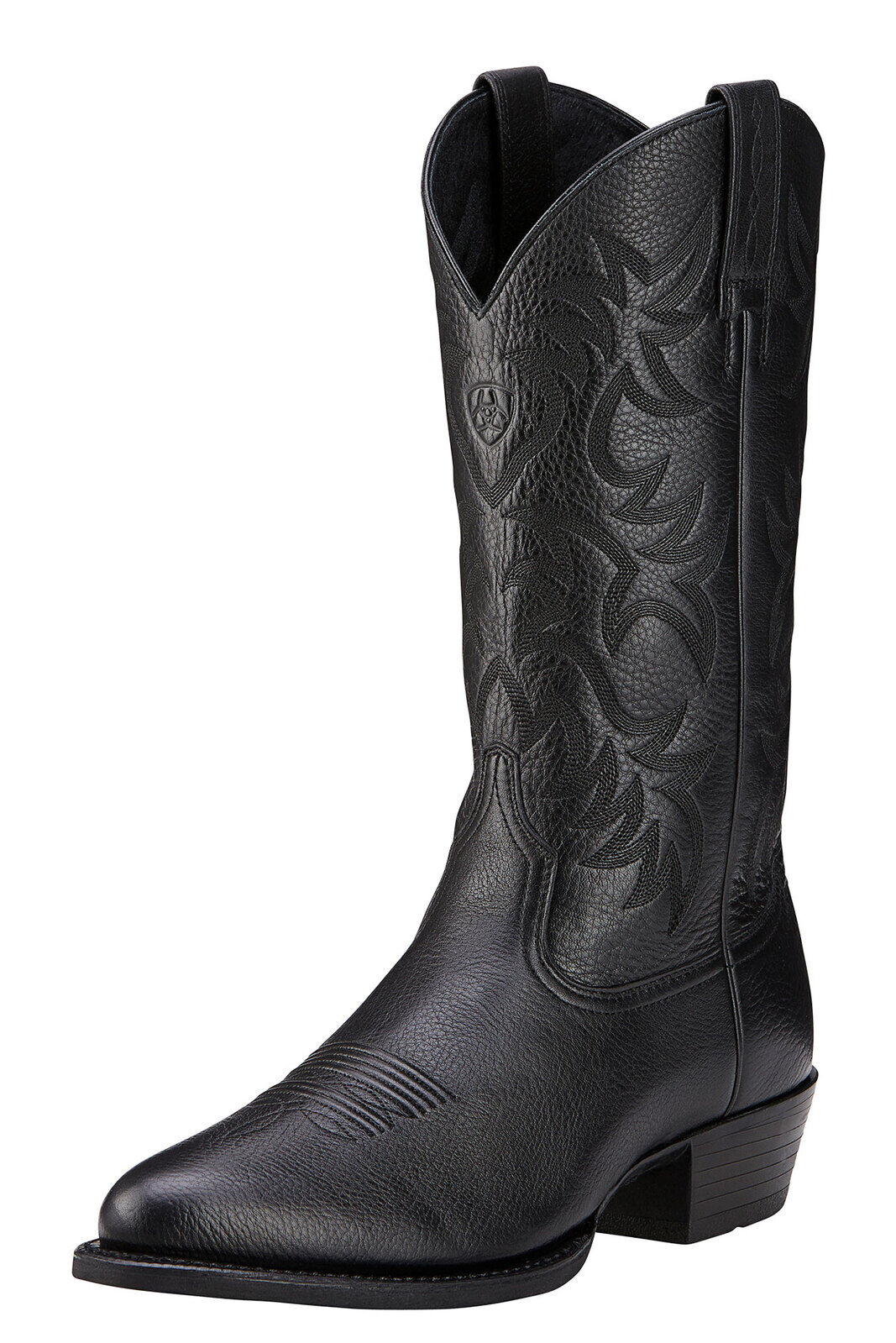 Ariat Mens Heritage R-Toe Western Boots (10002218) Black Deertan 7EE