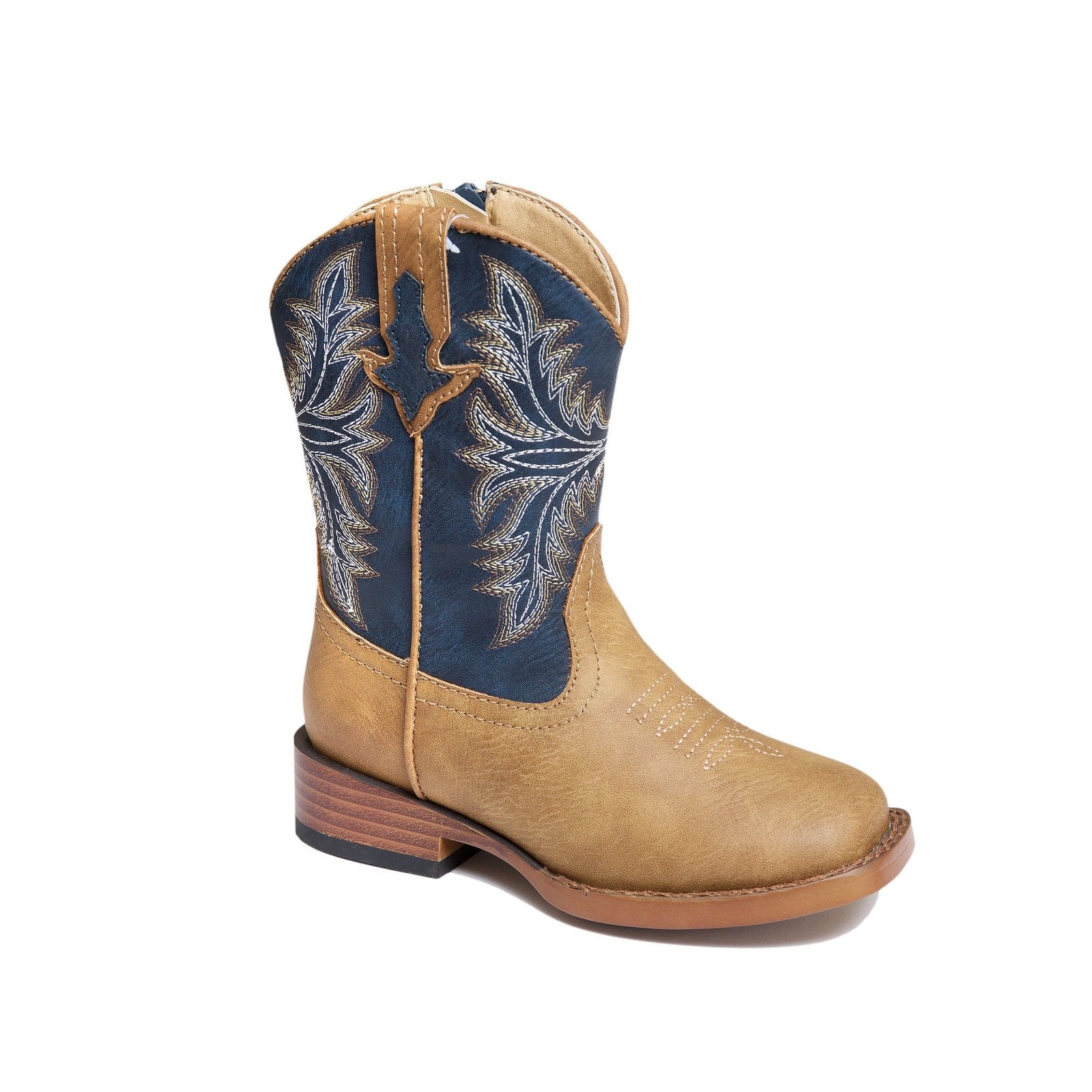 Roper Childrens Billie Western Boots (18909701) Brown/Blue 1