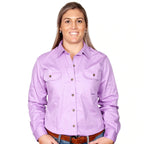 Just Country Womens Brooke Work Shirt (50502) Orchid S/10