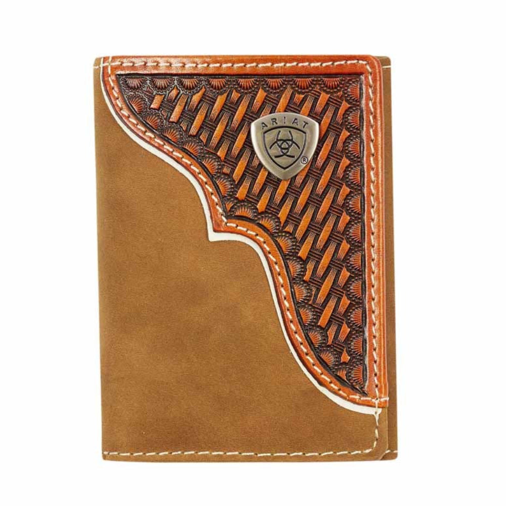 Ariat Tri Fold Wallet (WLT3110A) Brown