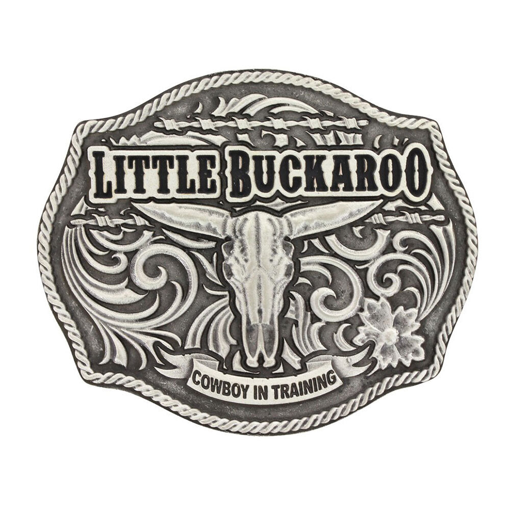 Montana Silversmiths Childrens Classic Impressions Lil Buckaroo Skull Attitude Buckle (A608S) [AD]