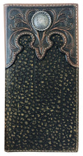 Roper Mens Rodeo Wallet (8144100) Tooled Yoke Brown