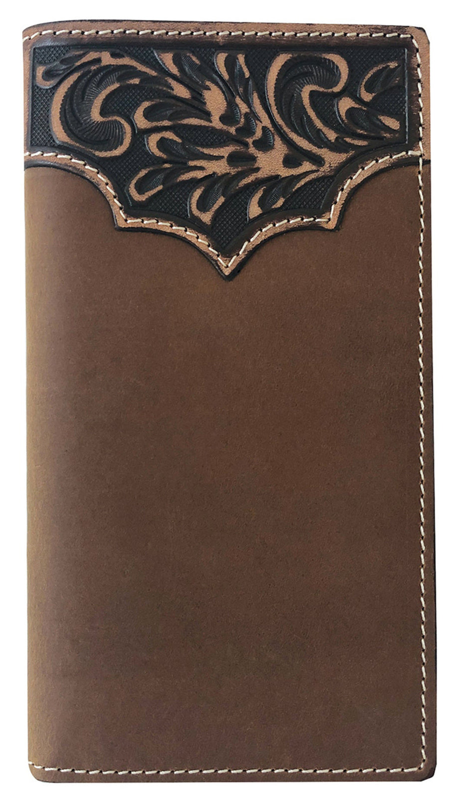 Roper Mens Rodeo Wallet (8148100) Tooled Yoke Tan