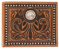 Roper Mens Bi-Fold Wallet (8137100) Tooled Leather Tan