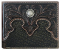 Roper Mens Bi-Fold Wallet (8143100) Tooled Yoke Brown