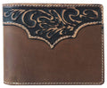 Roper Mens Bi-Fold Wallet (8146100) Tooled Yoke Tan